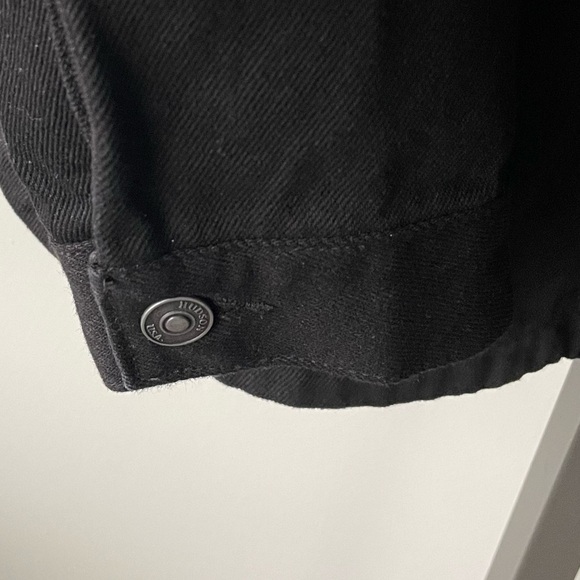 Hudson Jeans 100% Cotton Oversized Shacket Denim Jean Jacket Black Size Medium - Picture 2 of 9